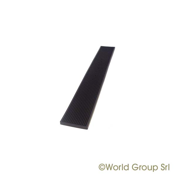 Barmatte Solid Schwarz 70x10 cm