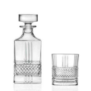 RCR Brilliante Whisky-Set (1 Dekanter + 6 Tumbler)