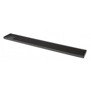 Barmatte Schwarz 60x8 cm