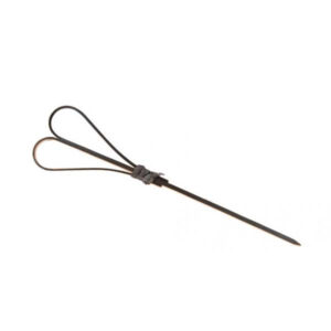 Bambus Cocktailspieße Schwarz Herz 12 cm, 25 Stück