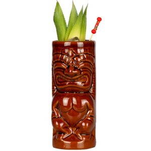 Tiki Zylinder Braun 33 cl
