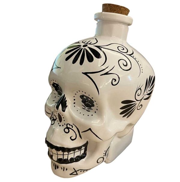 Tiki-Schädel-Dekanter Weiß 70 cl