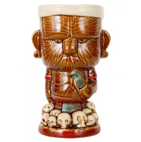 Tiki-Schädel Becher 49 cl Braun