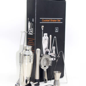 Edelstahl-Barset Cocktailshaker – 8-teilig