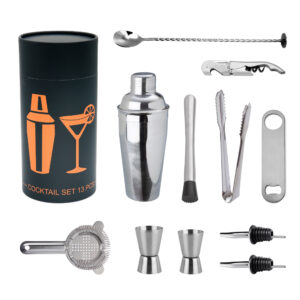 Edelstahl-Barset Cocktailshaker – 13-teiliges Set