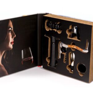 Legnoart MEMORABILE 7-Piece Wine Set in Luxury Gift Box e